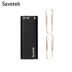 Savetek Smallest Mini USB Pen Voice Activated 8GB 16GB Digital Audio Voice Recorder Mp3 Player 192Kbps Recording WAV