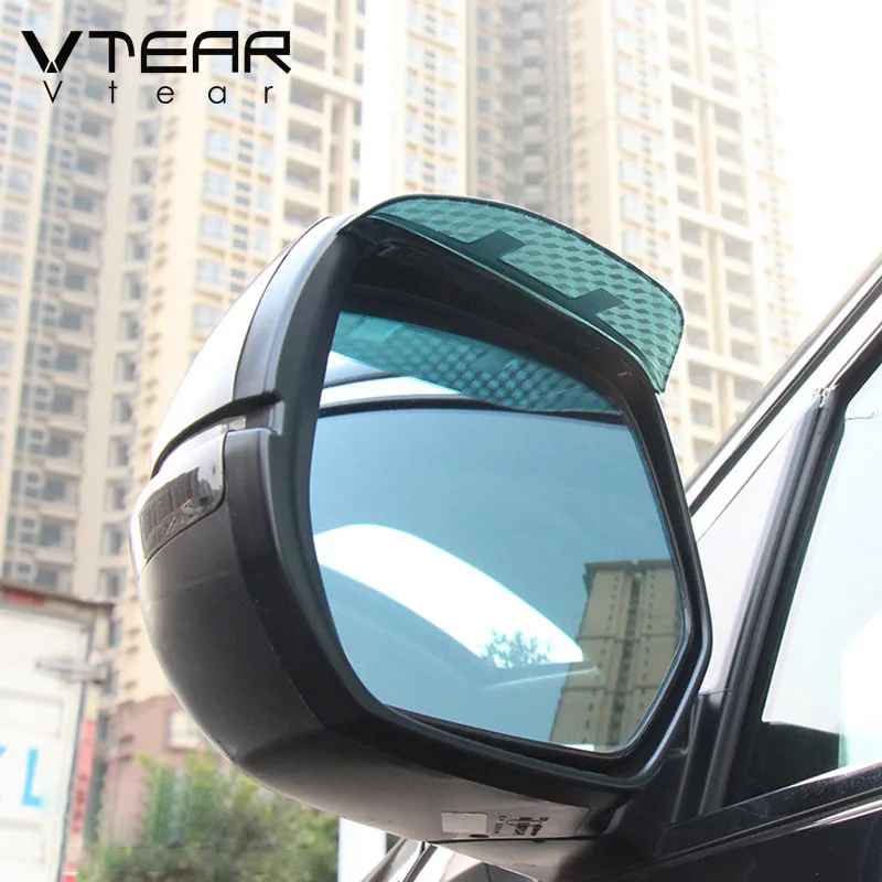 Vtear Rearview Mirror Visor Rain Eyebrow Rainproof Shelter Mirror Sticker Decoration For Geely Atlas Pro Azkarra Belgee X70 2023