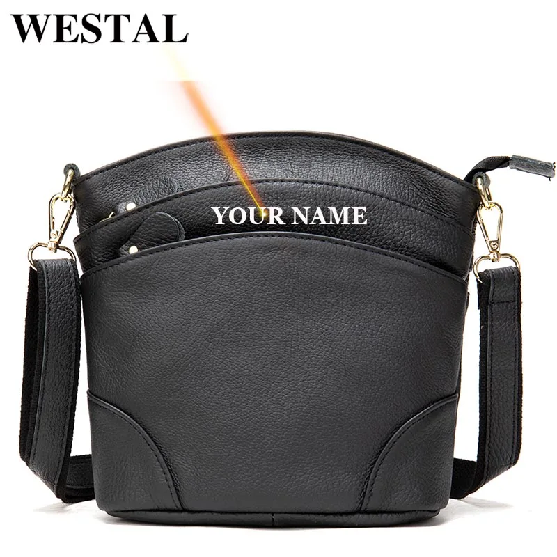 WESTAL Leather Shoulder Bag for Women Purses and Handbags Women\'s Bag Female Crossbody Bags Summer Women\'s Brand Handbags 8363