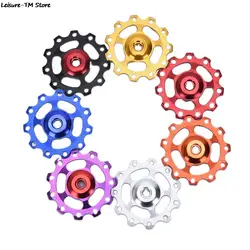 12T Aluminum Alloy MTB Bicycle Rear Derailleur Pulley Jockey Wheel Road Bike Guide Roller Idler Part Cycling Accessory