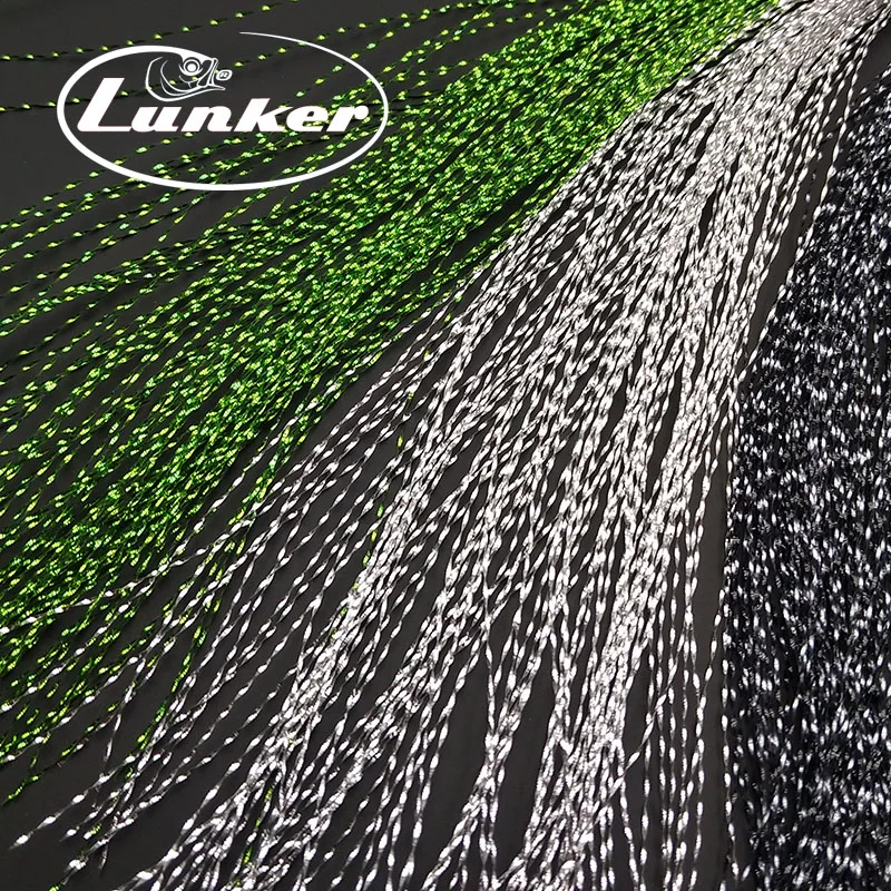 Lunker Fliegenfischer-Tinsel, gedrehte Strang-Schnur, Bindematerial, glänzendes Kristall-Flash-Material, DIY-Material, Hilfshaken, Köderfliegen – Detail 6