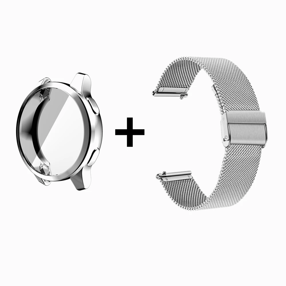 Metallband TPU Abdeckung für Garmin Vivo active 4s 4 3 Musik/Venu 2 2s 3s 3 2 plus Armband Armband Vollbild schutz Uhrengehäuse – Detail 3