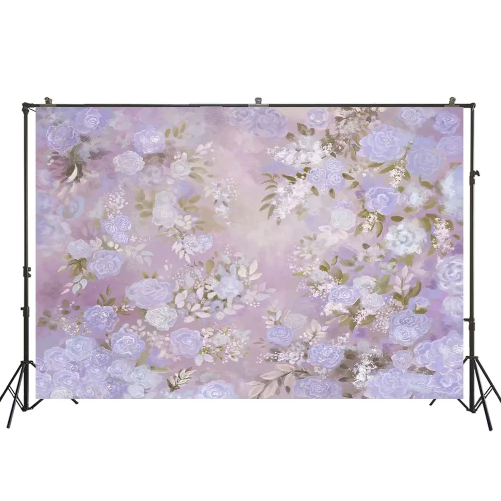 Photography Backdrop Oil Painting Flowers Background Photo Studio Newborn Baby Portraits Floral Backdrops Studio Props W-5355