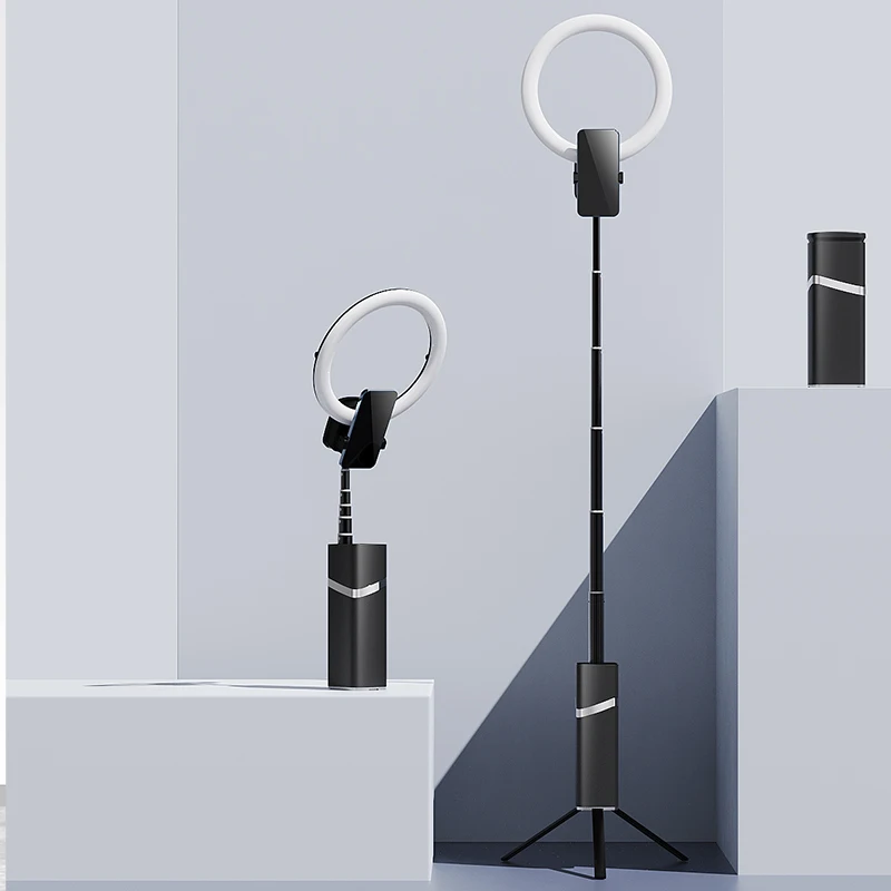 Outdoor Live beauty light,Portable Selfie tripod Ring Light,one-piece phone stand Photography Light, for Indoor Live Broadcast