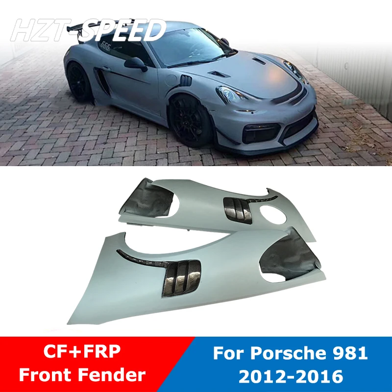 

Carbon Fiber Modify GT2 RS Front Wheel Fender For Porsche Boxster Cayman 981 2012-2016