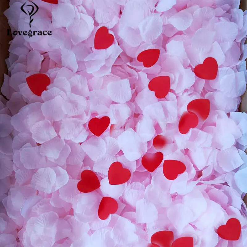 Lovegrace  Wedding accessories 500/piece of heart-shaped petals wedding petal rain wedding room decoration petals