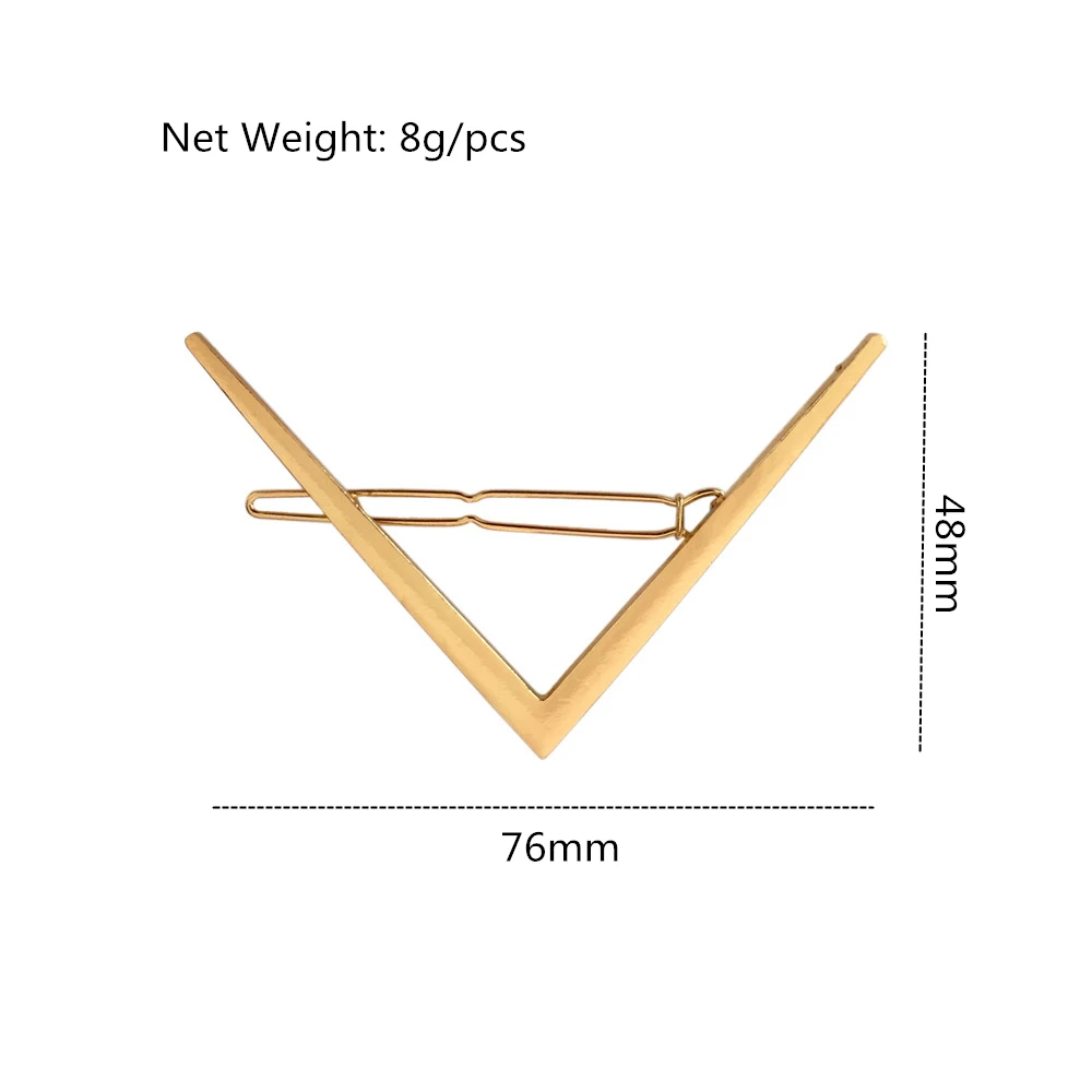 New  Barrettes Hair Styling Accessories for Women  Gold Color Letter \