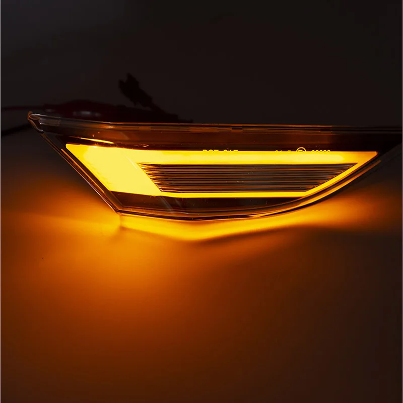 2PCS For Porsche 991 Carrera 12-16 981 Cayman Boxster Front LED Side Marker Light Turn Signal Lamp Replace OEM no error  amber