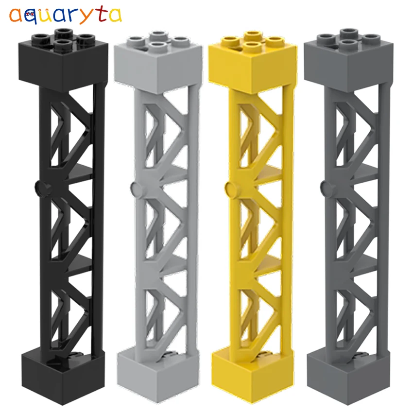 Aquaryta 10pcs Building Blocks Part Column Train Track Support Frame Compatible 95347 DIY Assembles Educational Particles Toys