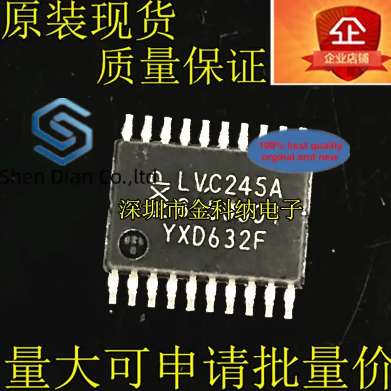 

10pcs 100% orginal new in stock 74LVC245APW printed silk LVC245A TSSOP-20 pin eight-way bus transceiver