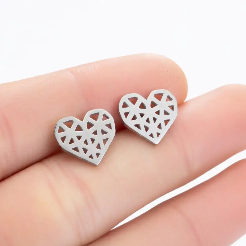 2026 Schwarze Kleine Ohrringe für Damen, Verschiedene Stile, Edelstahl, Schlangen-, Elefanten-, Herz-, Geometrische Ohrringe, Bienen-Schmuck, Großhandel – Detail 32