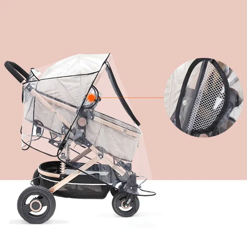 Universal Stroller Rain Cover Trolley Umbrella Raincoat Baby Car  Weather Shiel Drop shipping