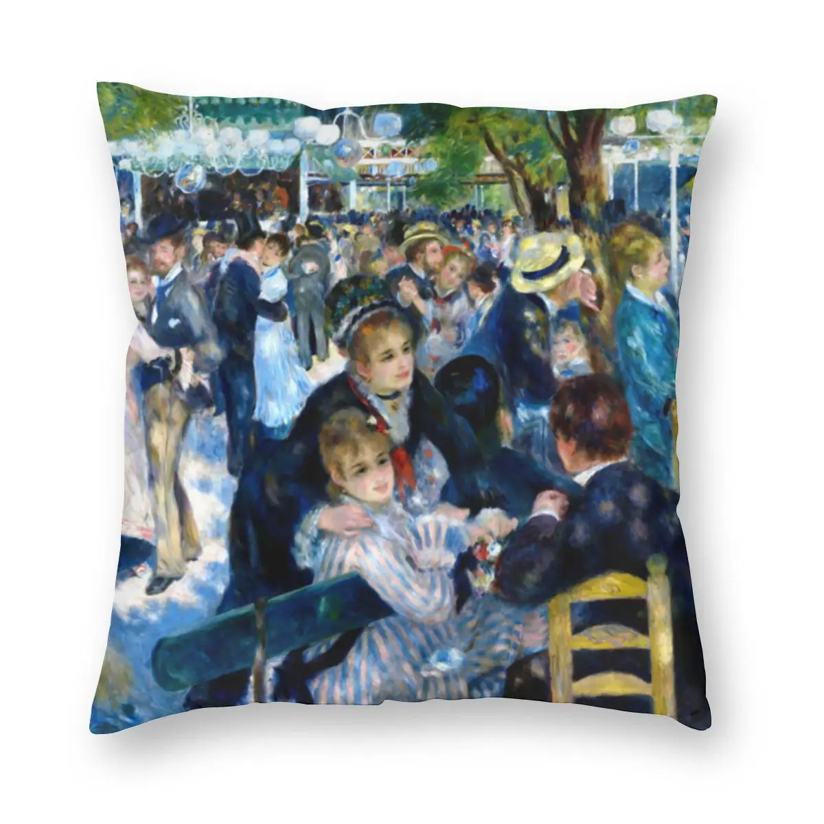 Pierre Auguste Renoir Dance Pillowcase Decoration Art Paintings Cushions Throw Pillow for Living Room Double-sided Printing