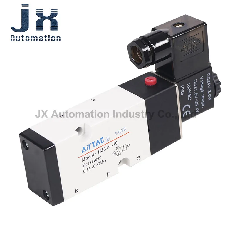 Válvula Solenoide AirTac Original 4M210-08DC24V AC220V 4M110-06 4M310-10 válvula neumática de cinco vías de dos posiciones