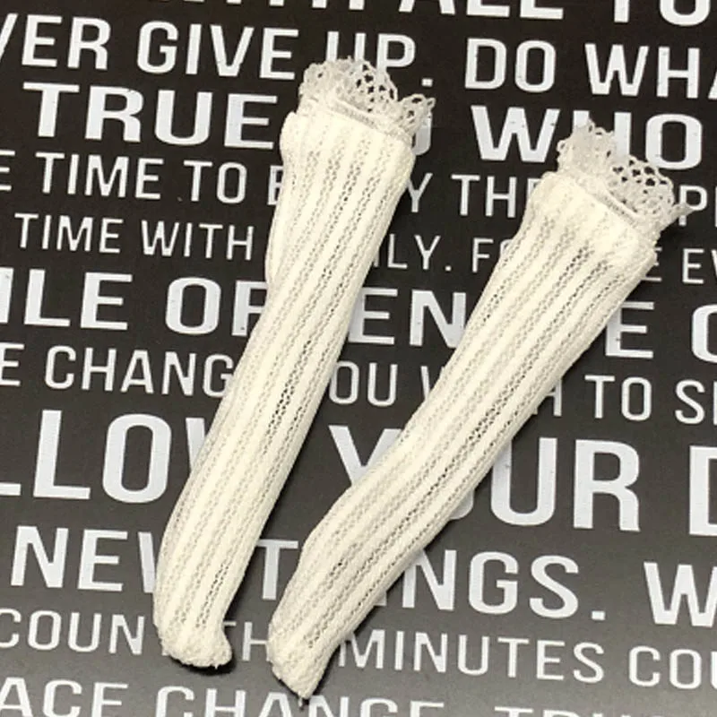 Chaussettes en dentelle pour poupée Blythe, 1 paire, chaussettes à Tube central pour Blythe, cuissardes hautes au-dessus du genou, accessoires pour