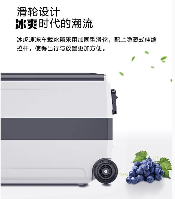 Портативный автомобильный домашний холодильник Alpicool T60L, мини-холодильник AC100-240V DC12/24V, быстрая замораживание и охлаждение, удобный рычаг