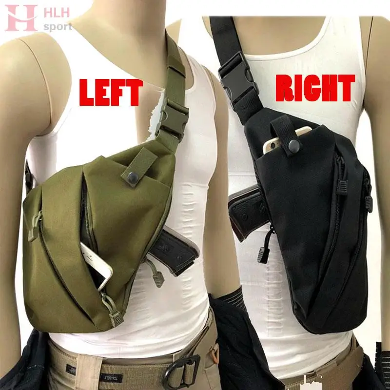 Multifunctional Left Right Shoulder Bag Sling Crossbody Storage Bags Travel Cycling Hiking Hunting Military Tactical Gun Bags