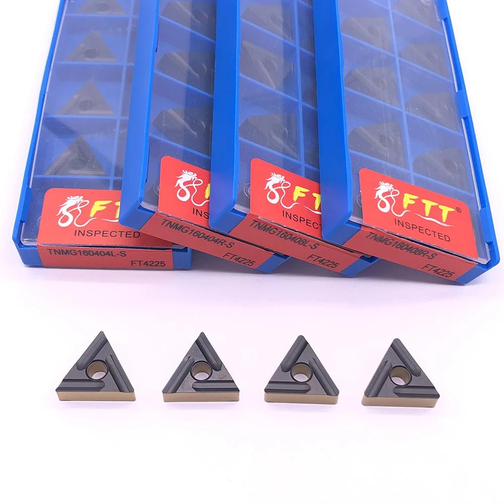 10 قطعة TNMG160404/08 L/R-S FT4225 الخارجية تحول أداة كربيد إدراج TNMG331/332 CNC شفرة كربيد شفرة الآلات الصلب