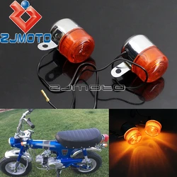 Motorcycle Amber Bulb Turn Signal Light Blinkers Flashers For Honda Dax Z50 ST50 ST70 CT70 ST CT 50 70 Turn Indicators Lamp