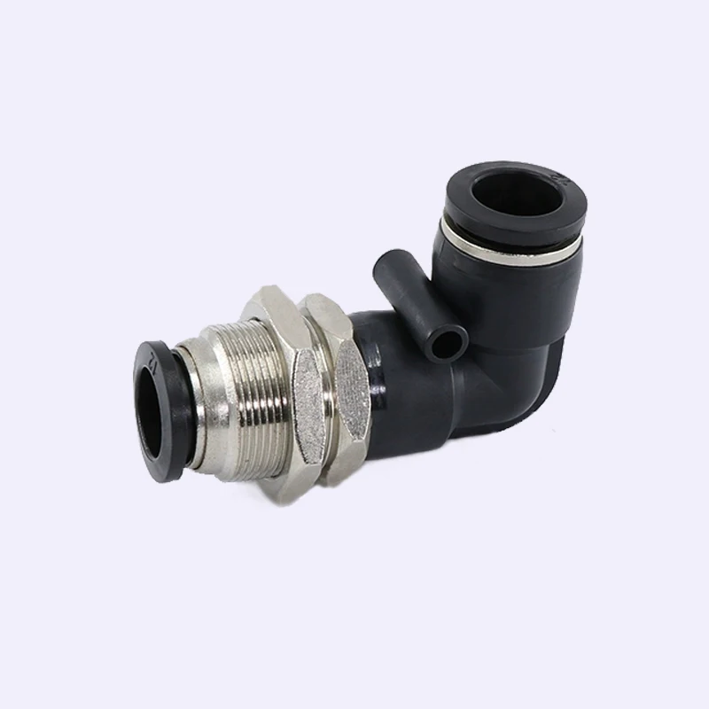 PLM series for 4/6/8/10/12mm Pneumatic components Bulkhead Union Elbow Quick Connecting Tube Fitting