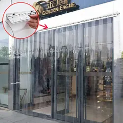 Custom Windproof PVC Plastic Transparent Air-Conditioning Soft Curtain, Hang Curtains Screen, Winter Divider