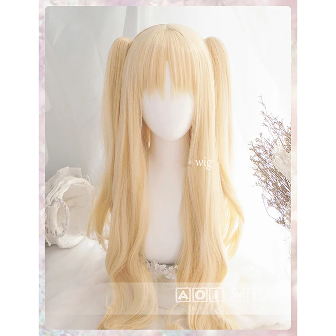 

Irkalla Ereshkigal Wig Fate Grand Order Cosplay Wig Curly Light Blonde Hair Anime Wigs + Wig Cap