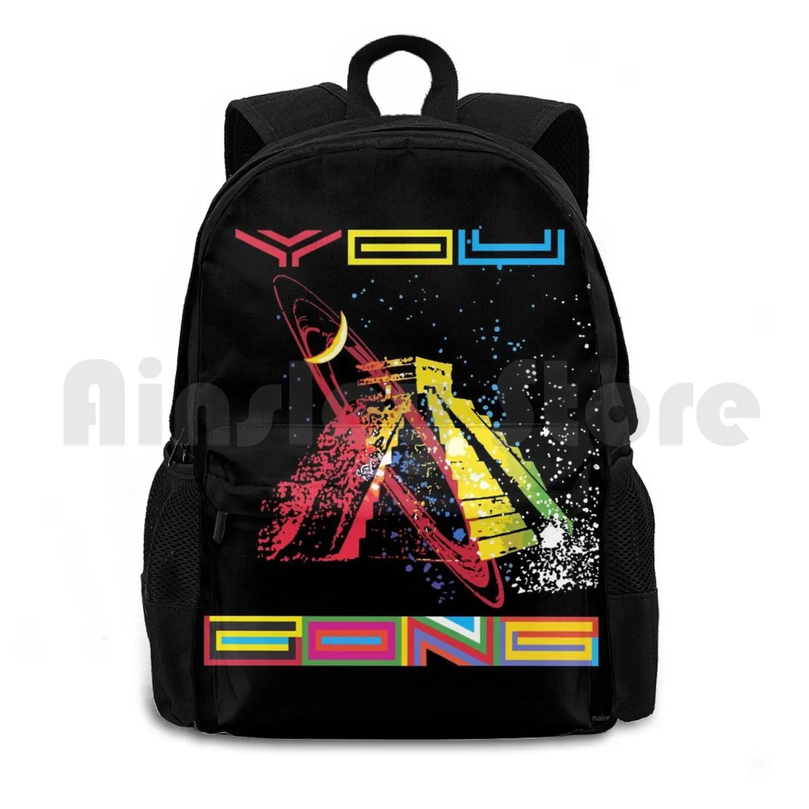 You Outdoor Hiking Backpack Riding Climbing Sports Bag Gong You Music Band Vintage Vinyl Records Psychedelic Progressive Daevid