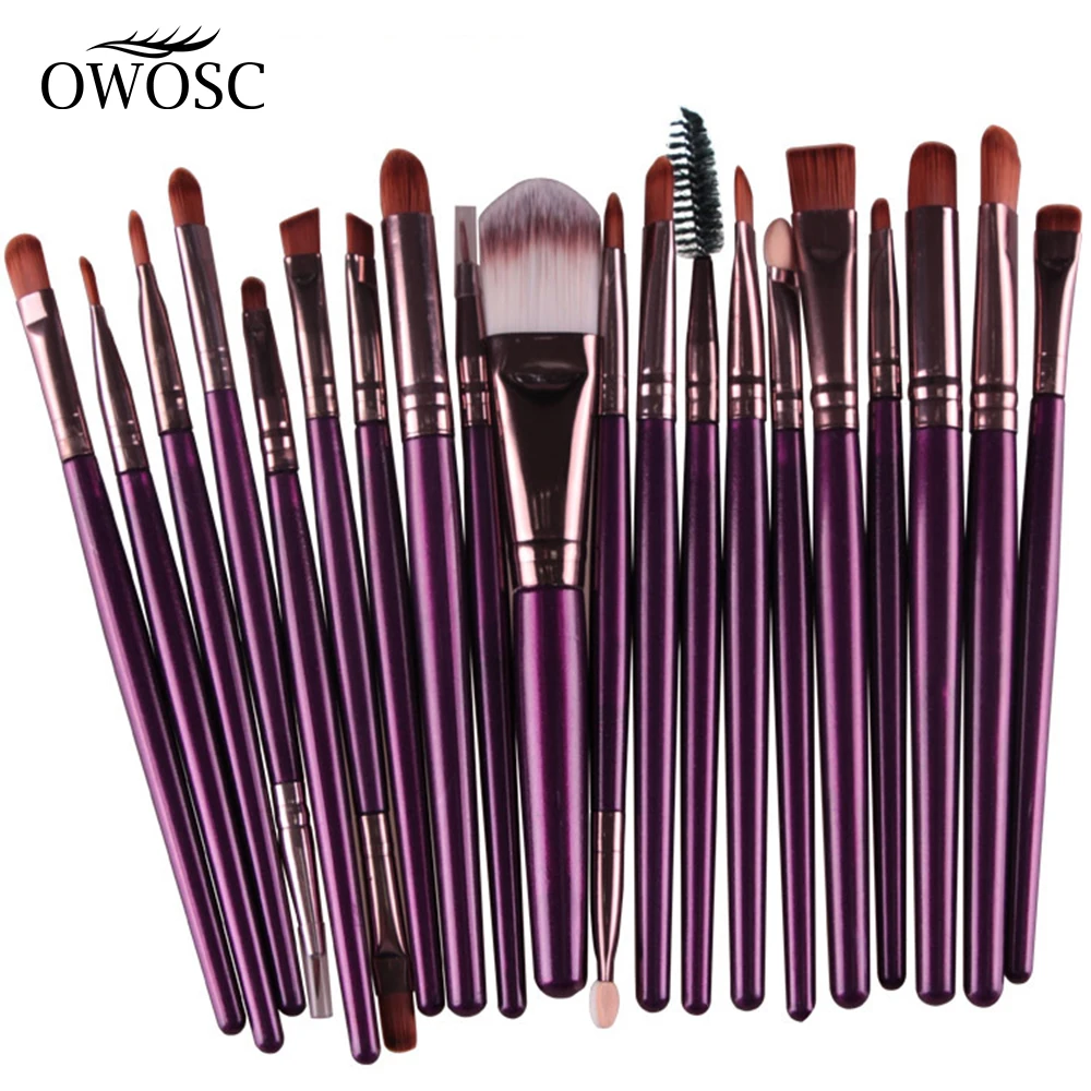 Oosc 20/5 szt. Zestaw pędzli do makijażu puder do makijażu cieni do powiek Eyeliner podkład rozświetlający mieszanka piękna kobieta pędzle do makijażu Maquiagem