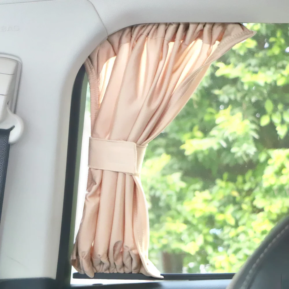 Universal Car Curtain Auto Windows Curtain Car Side Window Sunshade Curtains Sun Visor Blinds Cover 2pcs/Set Aluminum Alloy