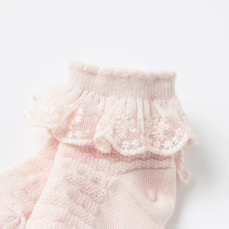 DB17732 dave bella summer fashion baby girls floral lace socks cute children kids girl socks
