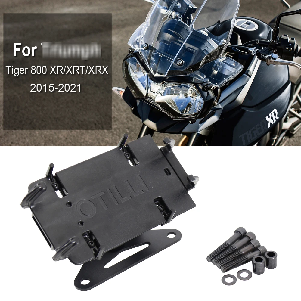 

For Tiger 800 XR/XRT/XRX 2015-2021 Motorcycle Navigation Bracket GPS Plate Bracket Phone Holder USB