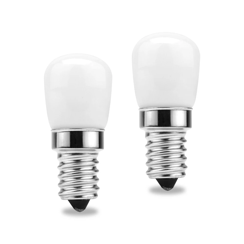 2pcs LED Fridge Light Bulb E14 3W Refrigerator Corn bulb AC 220V Mini Lamp Bulb Milky White 3000K 6000K Replace Halogen Lights