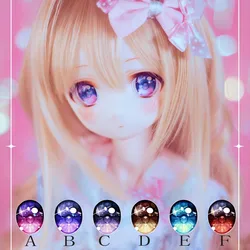 Ojos acrílicos para muñeca BJD, accesorios para muñecas, efecto metálico, 10mm-24mm, para 1/8, 1/6, 1/4, 1/3, SD DD