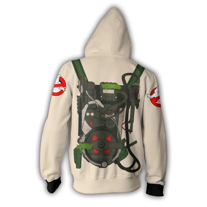 Mode Ghost Busters Zip Up Hoodies Sweatshirt Lange Mouwen Cosplay Kostuums 3D Gedrukt Mannen Vrouwen Hooded Sweatshirts Jas