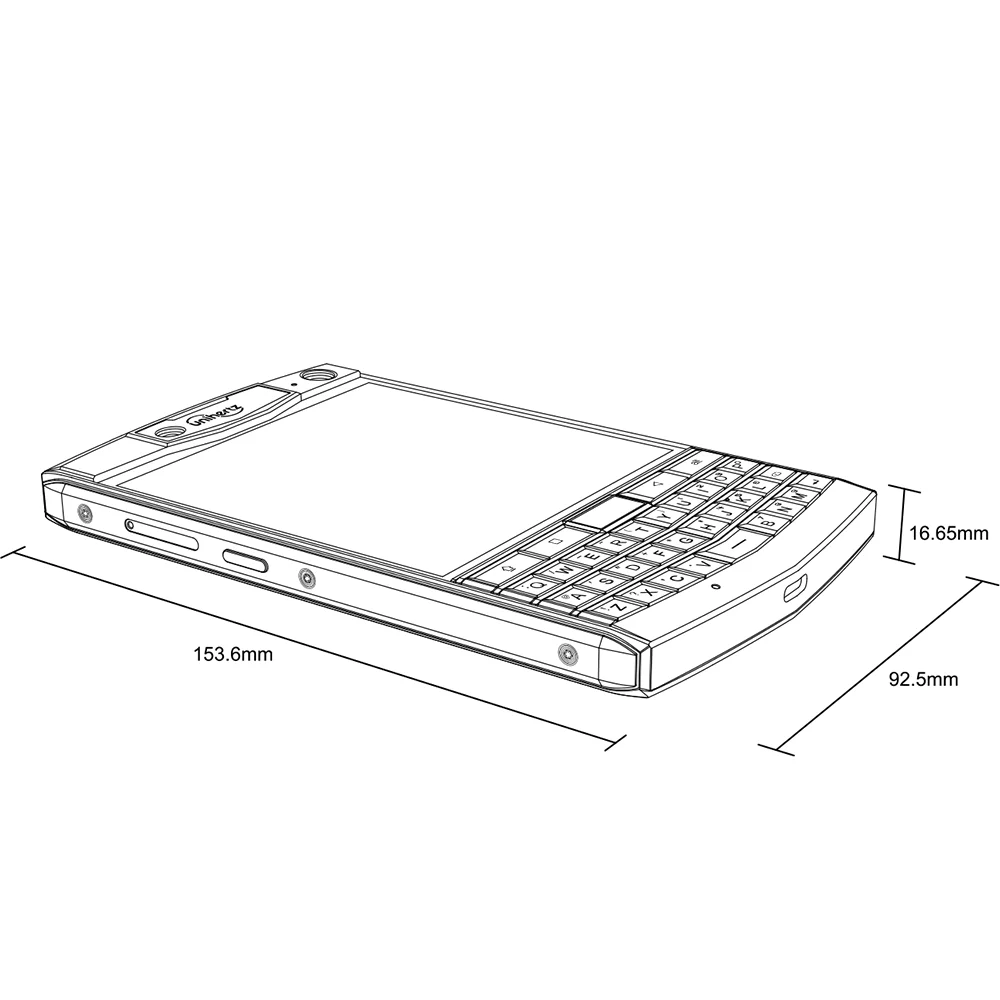 Unihertz Titan-Smartphone QWERTY robuste, téléphone portable, Android 10, 6 Go, 128 Go, débloqué, noir