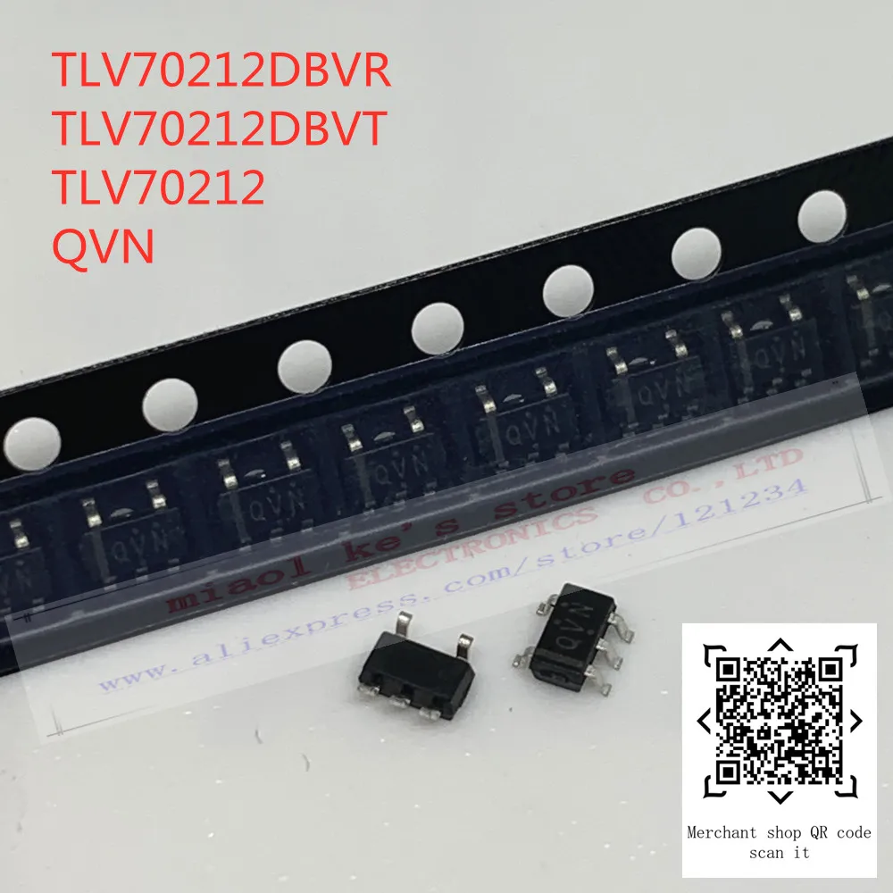 [10pcs]100%New original: TLV70212DBVR TLV70212DBVT TLV70212 QVN - IC REG LINEAR 1.2V 300MA SOT23-5/SC-74A/SOT-753