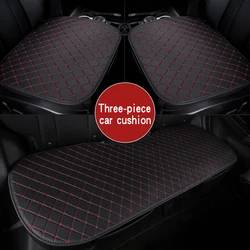 Universal Leather Car Seat Cover Cushion Front Rear Backseat Seat Cover Auto Chair Seat Protector Mat Pad Interior Accessories