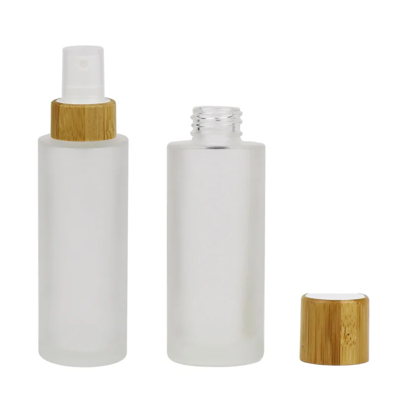 

ECO-friendly containers for cosmetics 30ml 50ml 100ml 120ml 150ml frosted glass bottle spray bottles 100ml