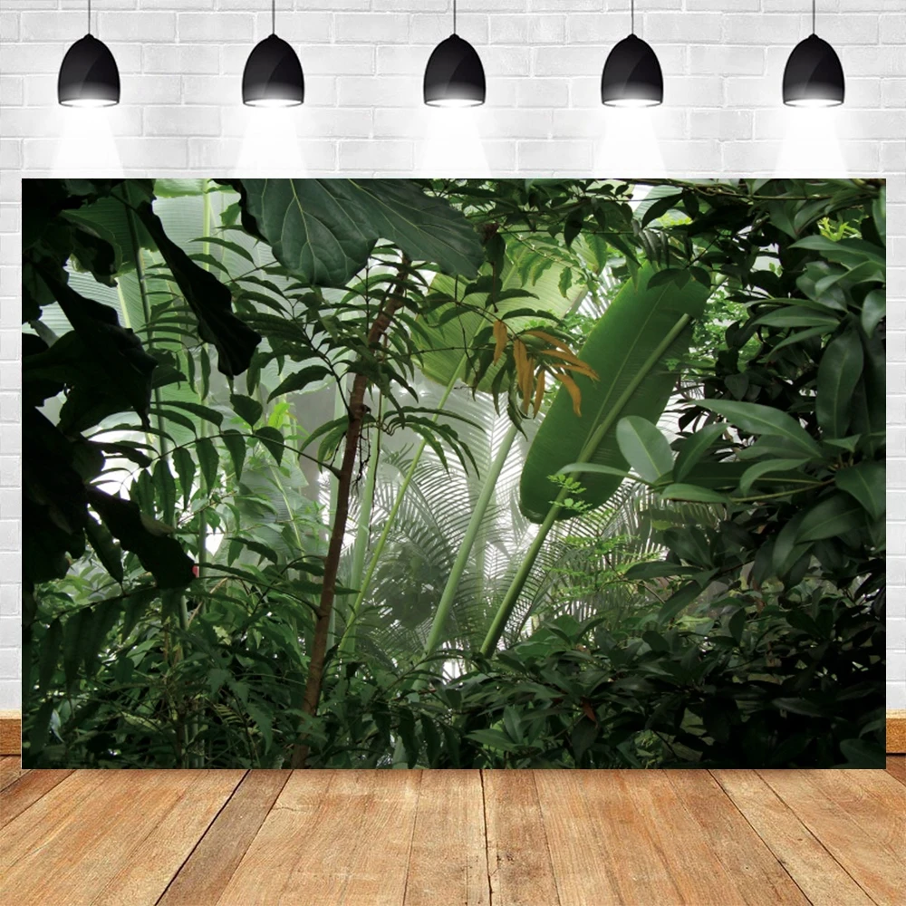 

Yeele Summer Tropical Jungle Green Leaves Nature Scenery Photography Backdrops Vinyl Photographic Background For Photo Studio