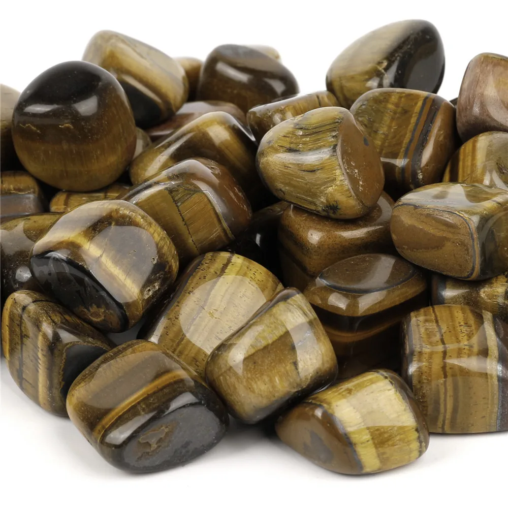 

500g 2-2.5cm Natural Gold Tiger Eye Stones Tumbled Stones Home Decor Gravel