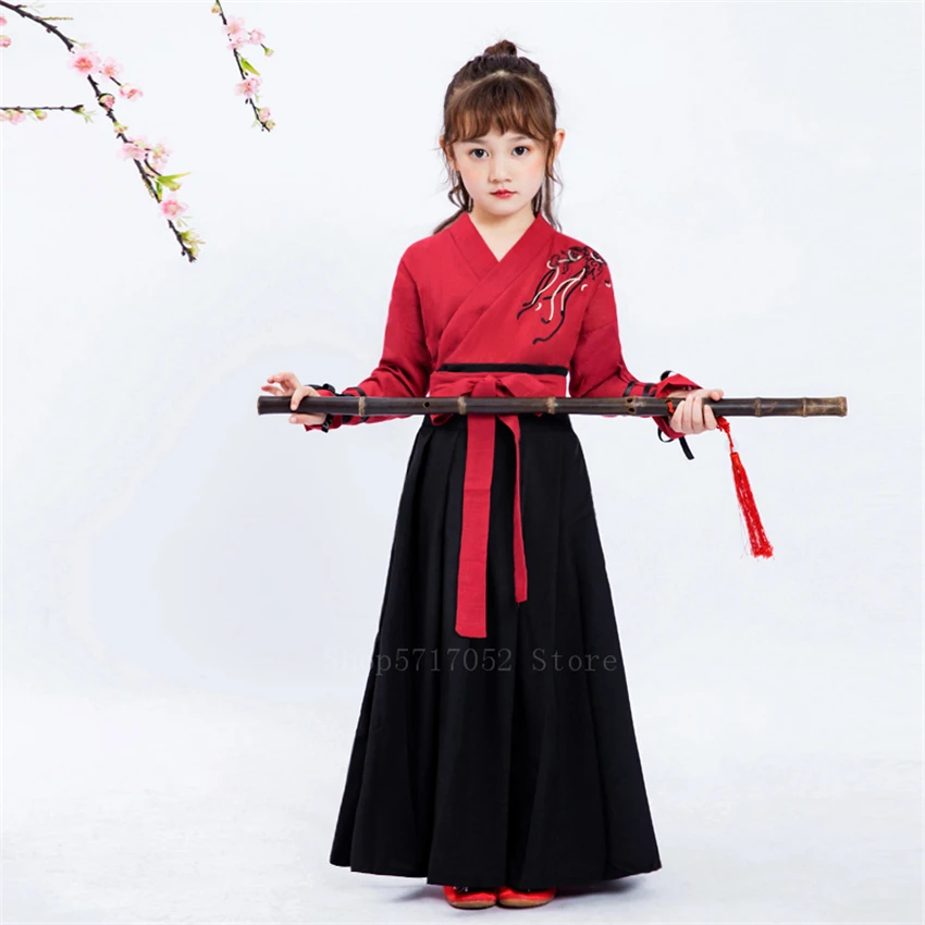 Kids Kimono Traditional Cosutume Japanese Style Baby Girl Boy Yukata Samurai Costume Embroidery Crane Haori Robe Party Cosplay