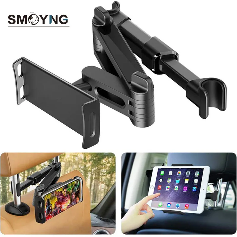 

Car Headrest Mounting Tablet Stand Car Rear Seat Tablet Headrest Stand Universal 360 Rotating Adjustable for All 4-14 tablet