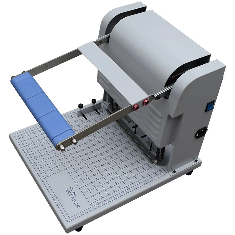 

Semi-Automatic Three-Hole Puncher Drill Bit Can Be Changed Thickness Can Be Adjusted Grid Positioning