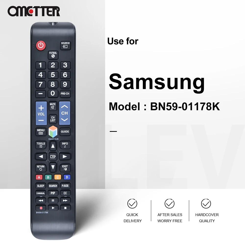 New Replacement BN59-01178K for Samsung TV LED HDTV Remote Control for UN55H6103AF UN55H6103AFXZP Fernbedienung