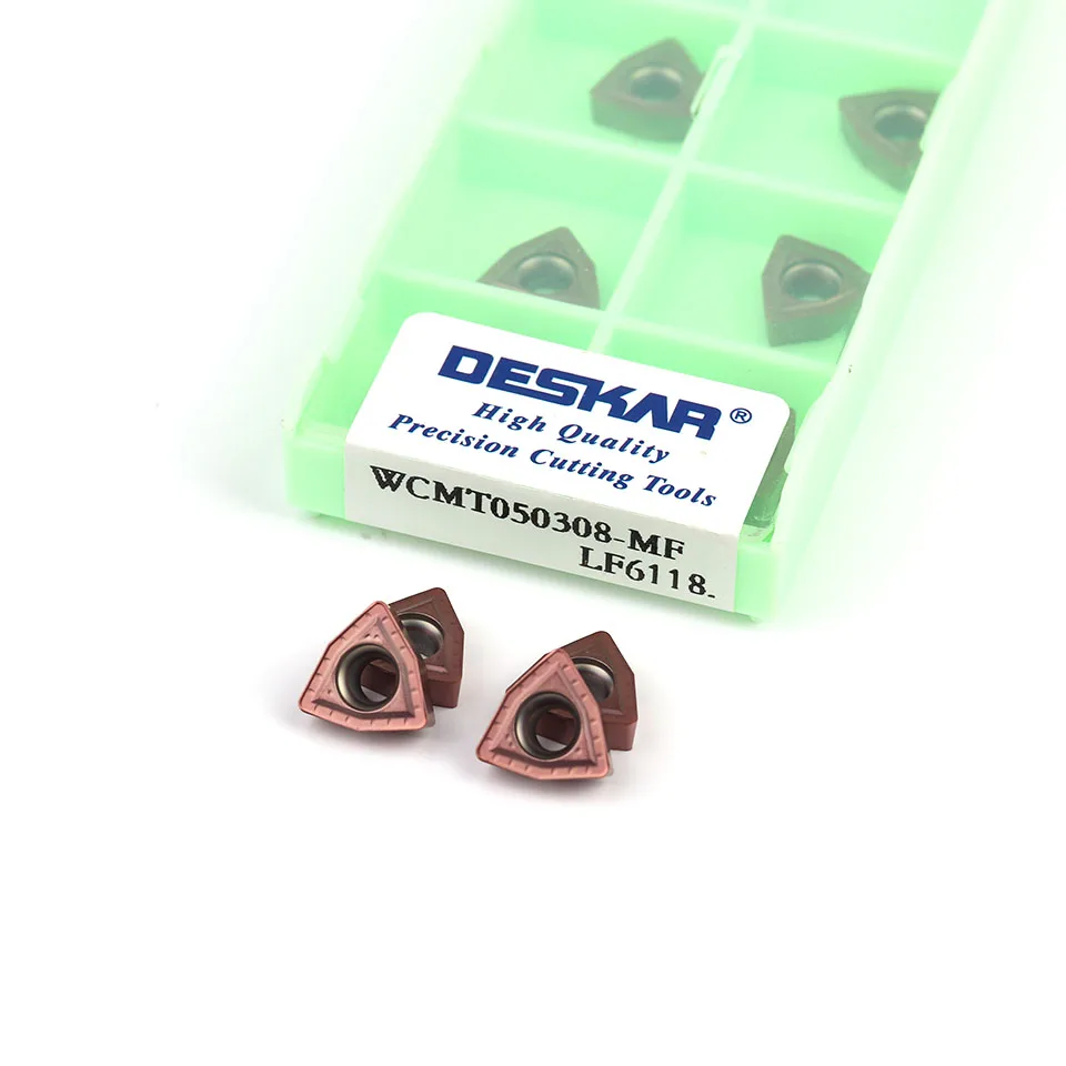 DESKAR WCMX030208 WCMX040208 WCMT050308 WCMT06T308 WCMT080412 MF LF6118High quality U drill insert CNC turning tool cutting tool