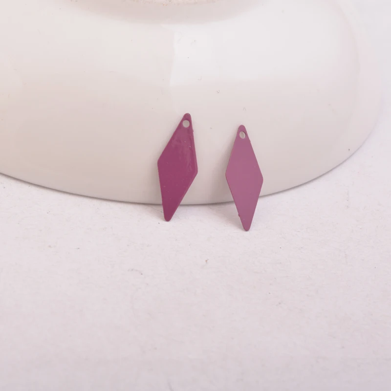 100 Stück AC10969 7*18mm Quadratische Anhänger Rhombus Ohrring Anhänger Zubehör für Damen Bijoux Geometrisch – Detail 9