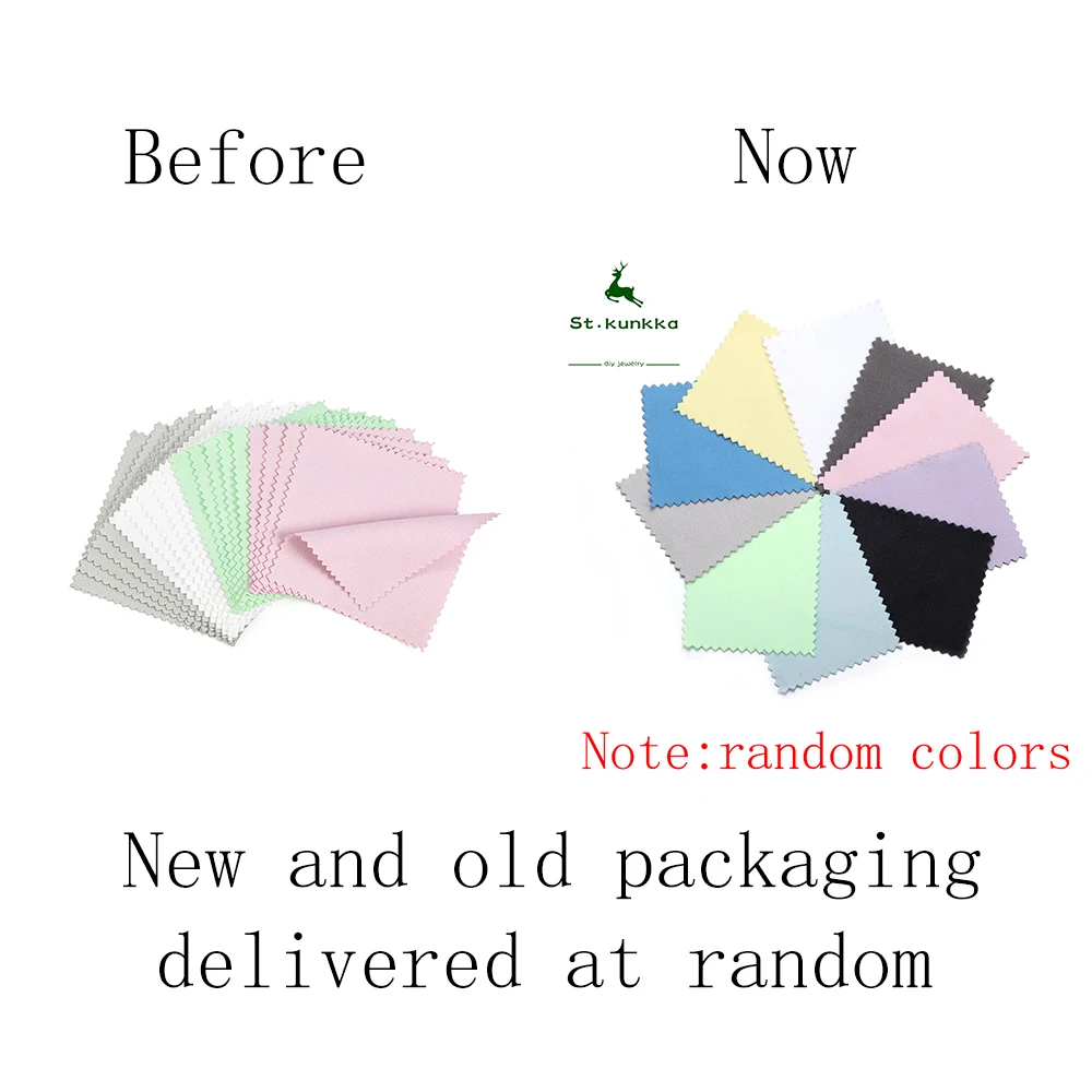 20pcs Polish Polishing Cloth Silver Color Cleaning  Polishing Cloth Soft Clean Wipe Wiping Cloth For Silver Gold Jewelry Tool