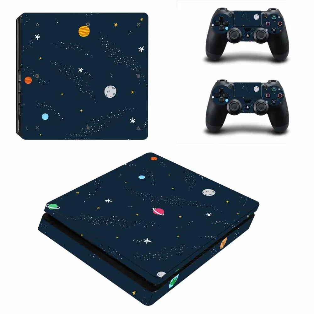 

Starry Sky Planet PS4 Slim Stickers Play station 4 Skin Sticker Decal For PlayStation 4 PS4 Slim Console & Controller Skin Vinyl