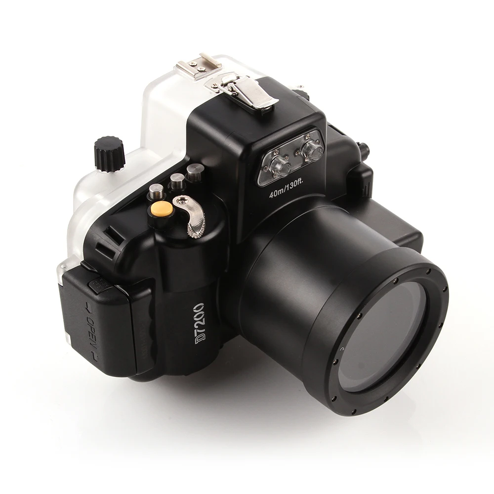 40M Waterproof Diving Underwater Camera Housing Case For Nikon D7200 Camera 18-55mm