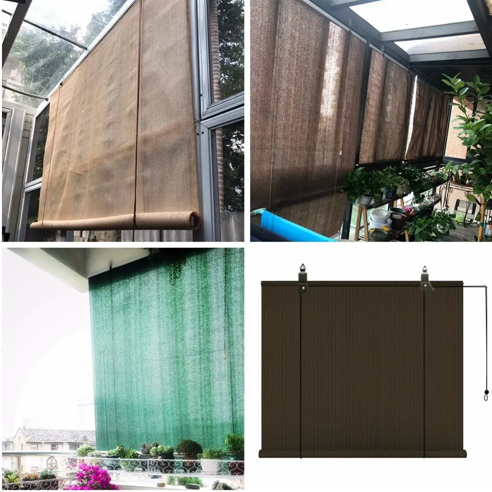 

Customize 90% Shading Rate New Window Curtain Sunshade Net Garden Awning Anti-UV Sunscreen Balcony Privacy Net